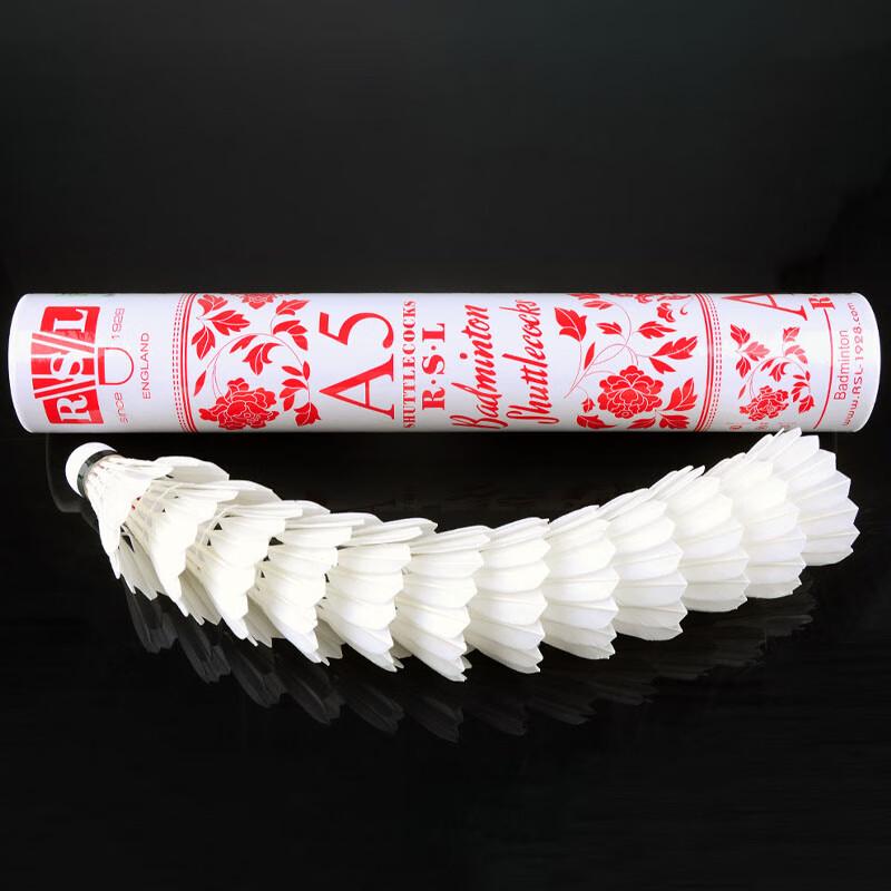 RSL A5 Goose Feather Badminton Shuttlecocks