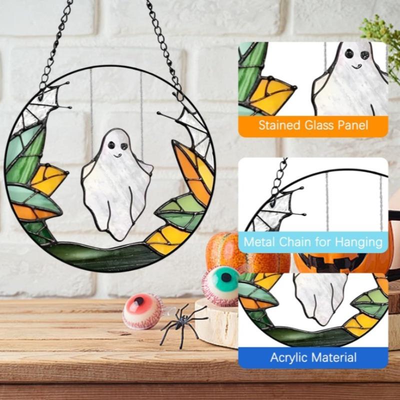 Interesting Halloween Colored Metal Pendants For Witches Swinging On Swings Haunted Houses Terrifying Window Wall Decorations