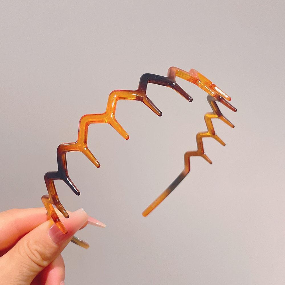 Fashion Glasses Frame Shape Acrylic Hairbands Women Lady Toothed Headband Anti-slip Hair Hoop Fashion Hair Accessory Decor Props