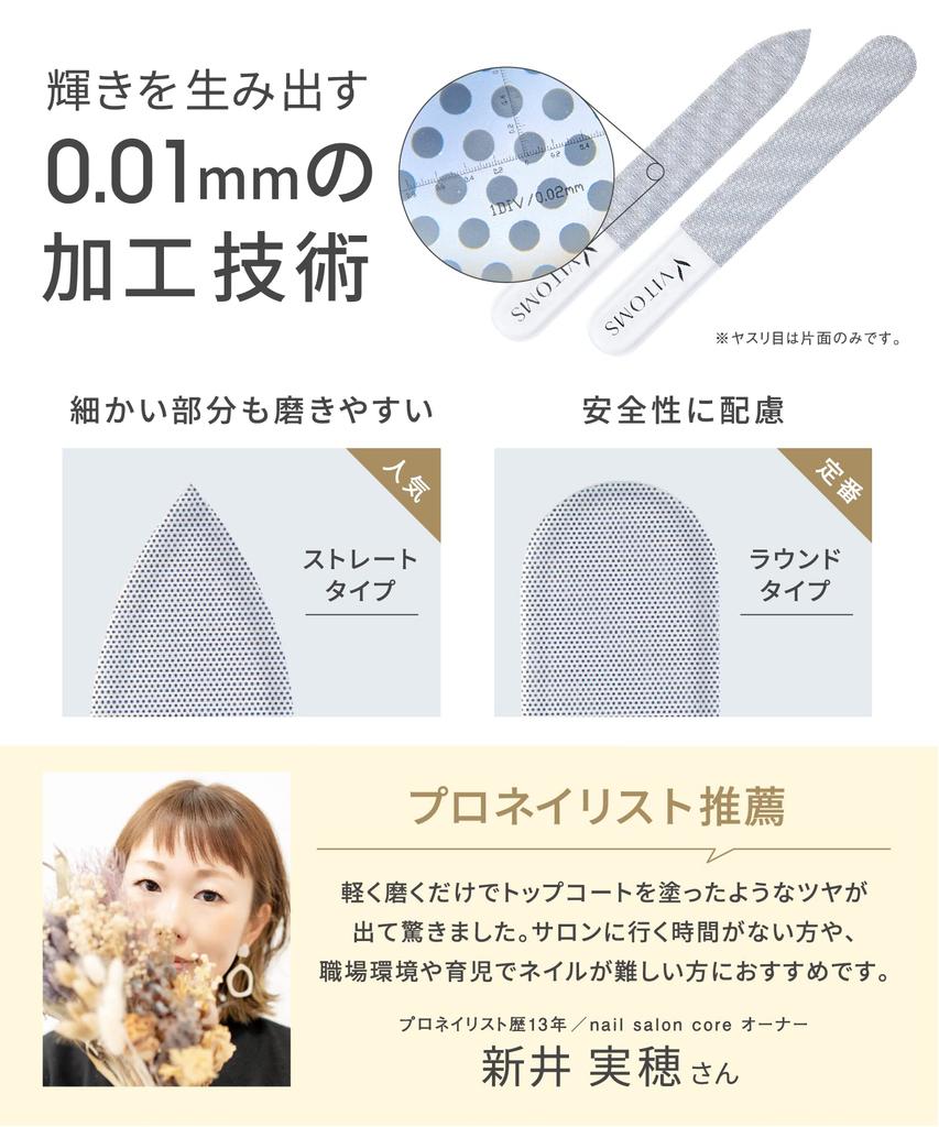 VITOMS Nail File Sponge File for Even Nail and Nail Nail Gift (Includes Polishing) - File, Polishing, File, Glass, Polishing, Shining, Care, Round,