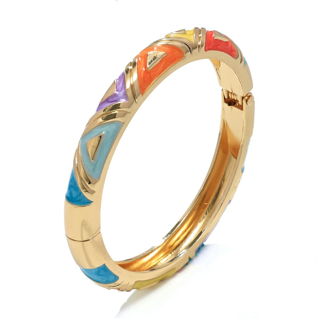 Retro style geometric bracelet women's niche design sense fashion bracelet exaggerated temperament commuter women's jewelry