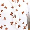 Women Blouse Chiffon Shirt Butterfly Three-quarter Sleeves Spring Summer Clothes Top Long Sleeve Women's Shirt Blusas Ropa De Mujer