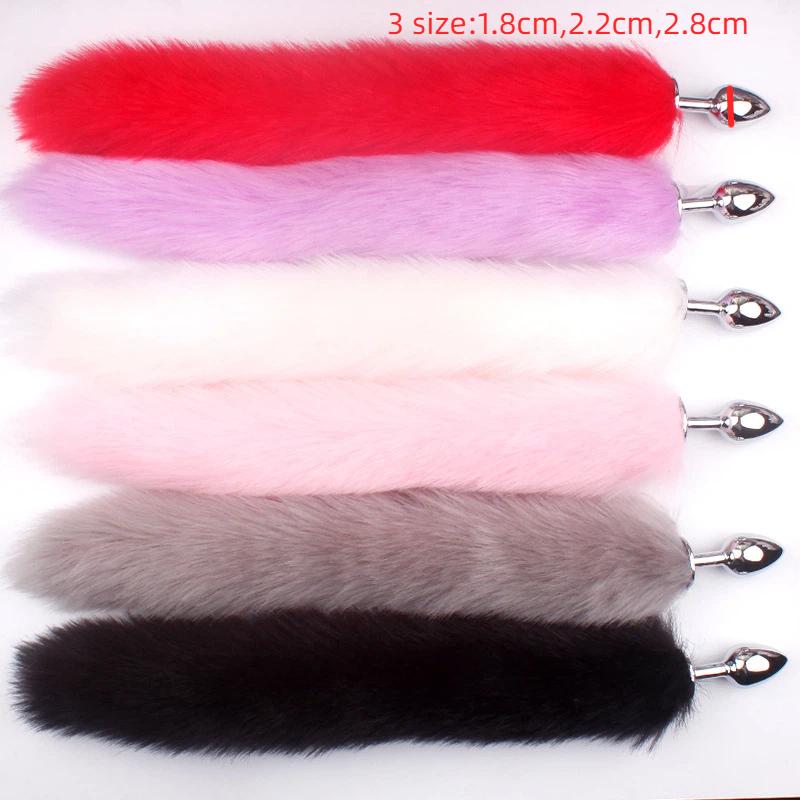 Fox Tails Anal Plug Metal Anal Sex Toys Butt Plug Sex Games Role Play Cosplay Toys Men And Women Sex Toys
