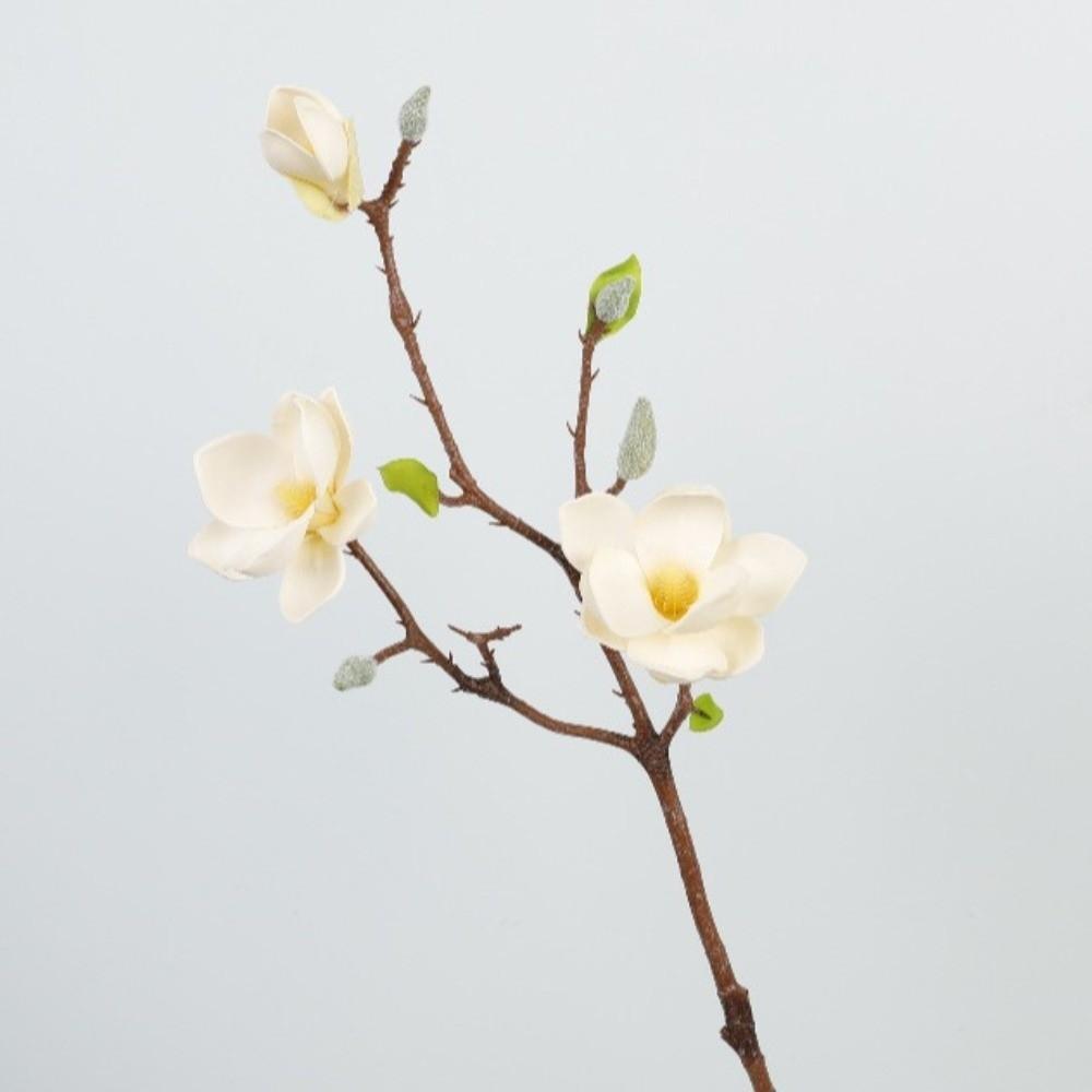 Real Touch Artificial Magnolia Flower Realistic Faux Magnolia Branch  Home Living Room Decor