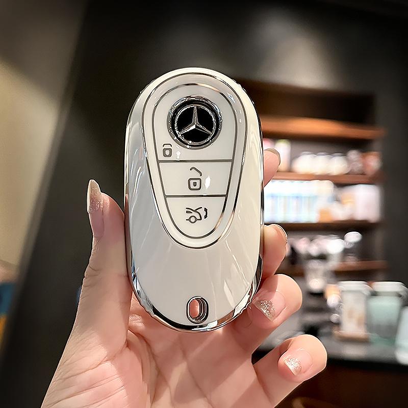 SFX1 For Mercedes-Benz A B C E S G-Class CLA CLS EQA EQB EQC GLA GLB GLC GLE GLS Car Zinc Alloy Key Case Key Bag Car Metal Key Shell