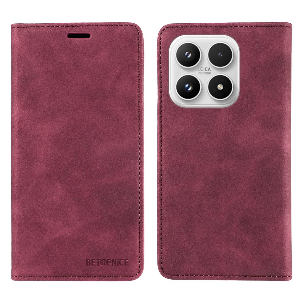 For Xiaomi 17 Case BETOPNICE Magnetic Closure RFID Blocking Wallet Stand Leather Phone Cover