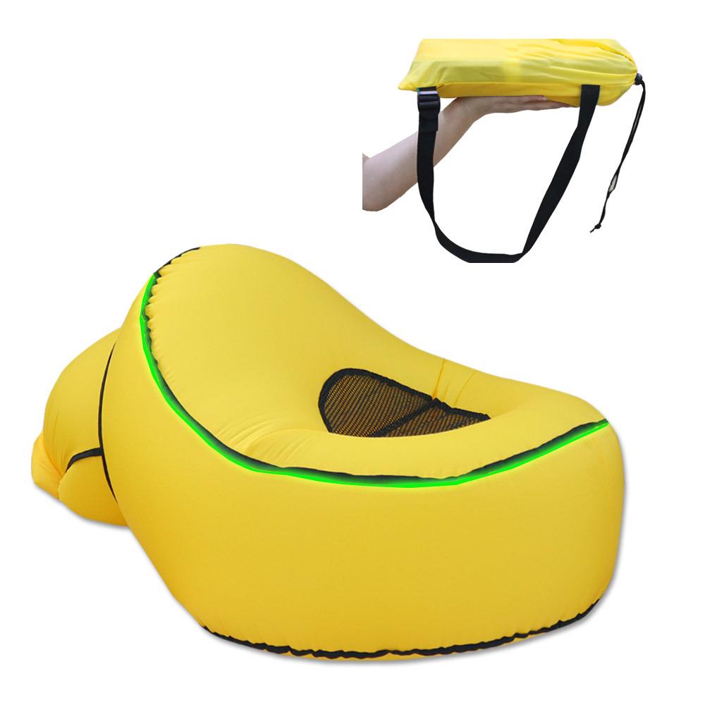 

Второй заряд светодиодный ленивый надувной мешок-погремушка уличный складной стул портативный сверхлегкий стул для кемпинга и рыбалки пляжное кресло