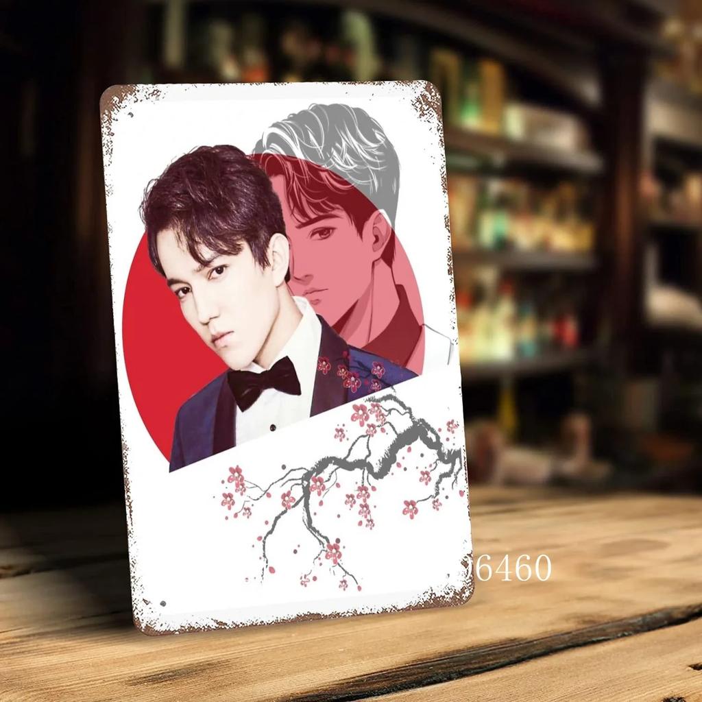 Dimash kudaibergen Nástěnné dekorace plechové cedule a značky Vintage plechové cedule Kapitan kovový plakát Dekorace pro bar hospodu klub Nástěnná dekorace