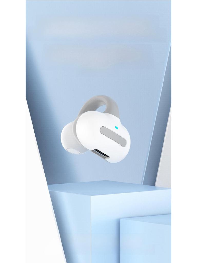 MS8 Bluetooth Bone Conduction Single-Ear Headset with Clip-On, Non-In-Ear, Hanging Ear Style, and TWS Technology.