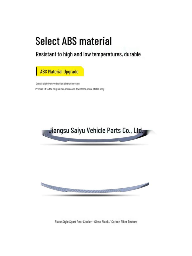 Wuling Xingguang Rear Lip Spoiler Wind Deflector - No Drilling Needed