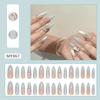24pcs Long Stiletto and Ballerina Fake Nials Cat Eye Press on Nails Manicure False Nails  DIY