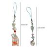 Handmade Beaded Phone Decoration Pendant Gold Silver Phone Chains Pendant