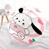 Cute Character,Strawberry Theme Automatic Folding Umbrella Simple 8 Rib Design, Bright Cartoon Pattern, Durable Iron Frame, Suitable For Tra