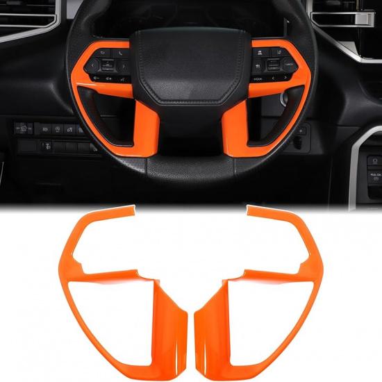 Aungy Center Console Steering Button Panel Trim Cover Compatible With Toyota Tundra/Sequoia -2025 Tacoma 2024+ Central Control Steering Panel