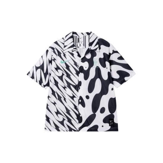 Nike Мужские рубашки Dri-Fit Черно-белые FJ7230-100 EU XXXL