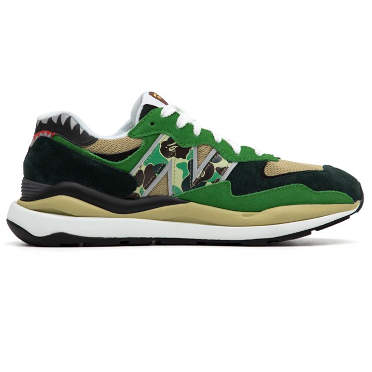 BAPE X New Balance 57/40 Green Unisex Sneakers M5740BAE