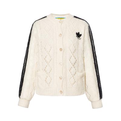 (WMNS) x adidas Mohair Strickjacke 'Weiß' Damen 717329-XKCMO-9791