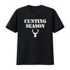 Saison de la Chasse Silhouette de Cerf Animaux de Chasse Drôles T-shirt vintage Lavé Haut Pour un Usage Quotidien Respirant Confortable
