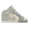 Air Jordan 1 Mid SE Grade School 'Coconut Milk Particle Grey' (Unisex) Coconut Milk / Coconut Milk / Particle Grey Kids' Basketball Shoes DN4346 100
