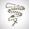 Nazareth Store Metal Bead Combat Rosary Necklace