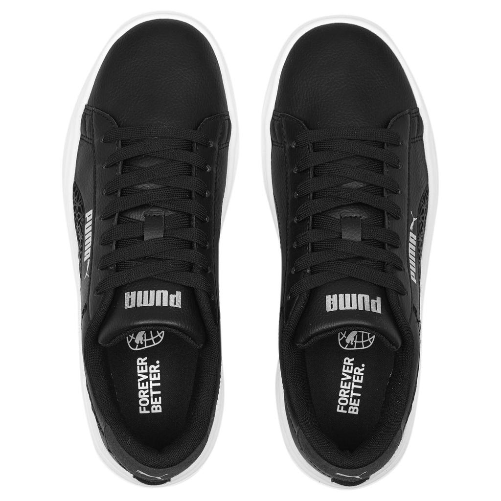 New PUMA Smash Platform V3 Low Top Skateboard Shoes Women's Black 389403-02