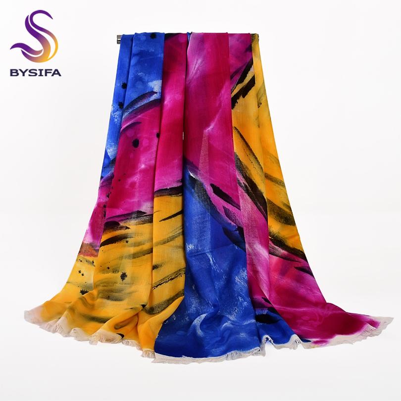 Pure Wool Scarves New Design Plus Size Wool Scarf Wraps Fashion Elegant Brand Pashmina Women All-Match Warm Winter Scarf Shawl