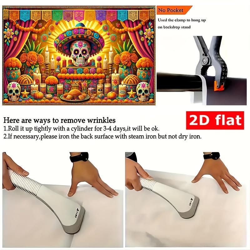 2D Flat Pattern 1 Piece Polyester Material for Halloween Altar Party Banner Suitable for Holiday Parties