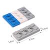 3709 2x4 Plate 3 Holes Reinforced DIY Building Blocks Accessories Hole Bricks Suitable For All Brands Small Particles Toy
