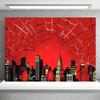 Superhero City Birthday Party Supplies Backdrop Comic Style Building Landscape Decoration Baby Shower Photo Backdround Kid Gift534