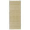 Carpet - vidaXL - Rectangular - 120 X 180 Cm - Natural Bamboo - Non-slip PVC