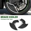 ASD1 Motorcycle Air Ducts Side Cover Compatible for Kawasaki Ninja ZX-6R 2024+ ABS Black Motorcycle Brake Caliper Radiator Brake Disc Cooler