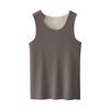 Plus Size Autumn/Winter Seamless Velvet Men's Warm Vest – Thickened Sleeveless T-Shirt