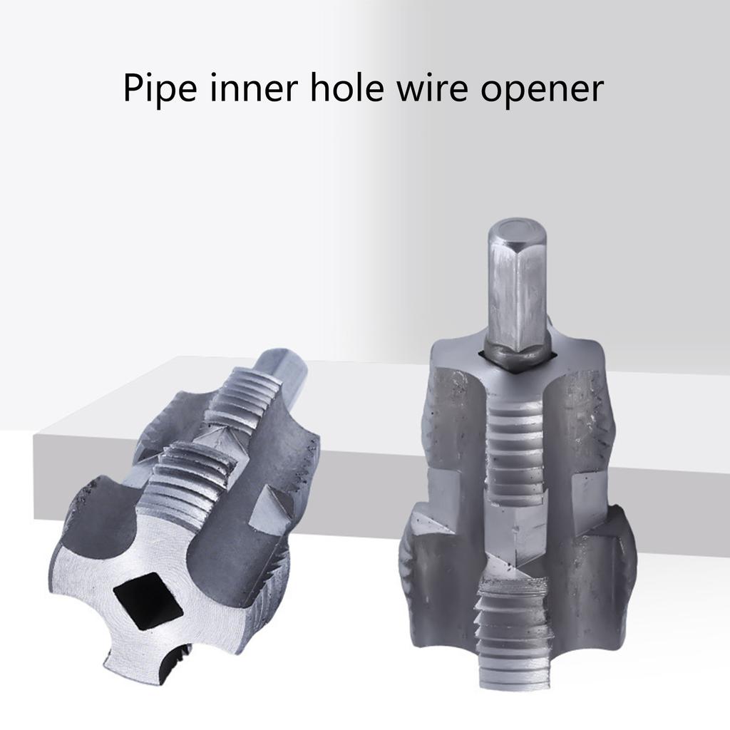 Water Pipe Inner Hole Drill Double Heads PPR Pipe Threader Water Pipe Internal Thread Opener Electric Drills Hand Tools