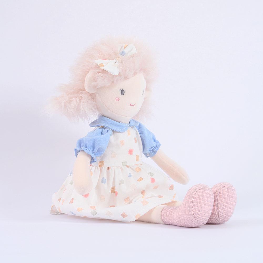 BobyBobo Skirted Little Girl Doll - Girlish Heart Plush Toy Birthday Gift
