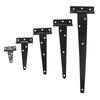 Schwarze Farbe T-Form Dreieck Scharnier Schrank Schuppen Holz Tür Tor Scharniere Hardware