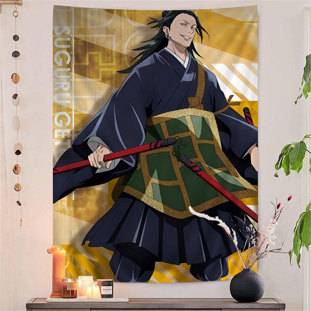 Kaisen Suguru Geto Chart Tapestry for Living Room Home Dorm Decor Art Home Decor