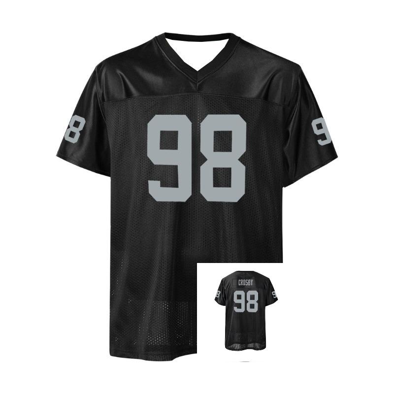 #98 Retro Black Breathable Sports Jersey V-Neck Football Jersey Athletic Football Shirt Practice Sports Uniform Sweatshirt Moto S