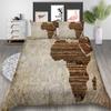 3D Map Printing Duvet Cover Set with Pillowcase Cartoon Home Textiles Bedding Set Children Twin Single Size Bed Sets