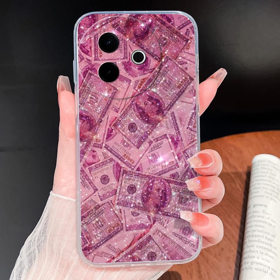 Case For Vivo Y39 Y38 5G Ocean Fish Transparent Phone Back Cover For VivoY 39 Y 38 Soft Slim TPU Silicone Lightweight Protectors