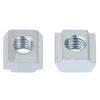50pcs M5 T-Slot Slider Nuts, T-Nuts for 20-Rail Aluminum Frames, Carbon Steel, Aluminum Profile Accessories