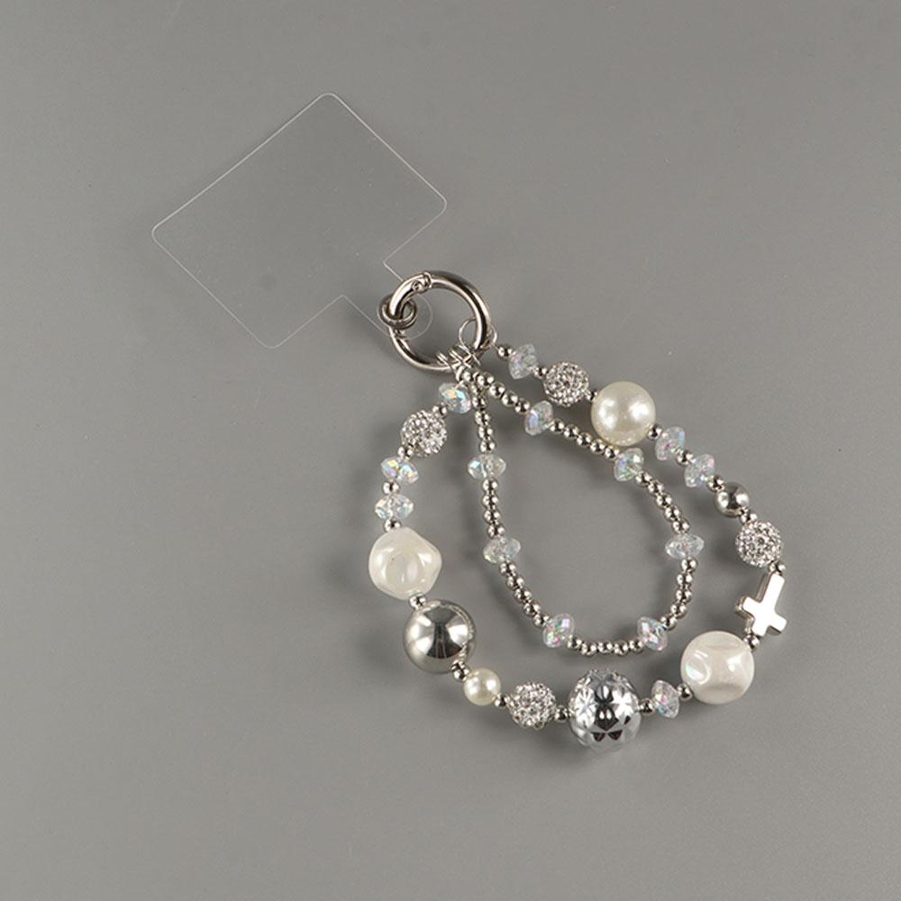 Hanging Cord Y2K Phone Chain Pearl Bead Cellphone Strap Fashion Mobile Phone Lanyard  Jewelry Gift