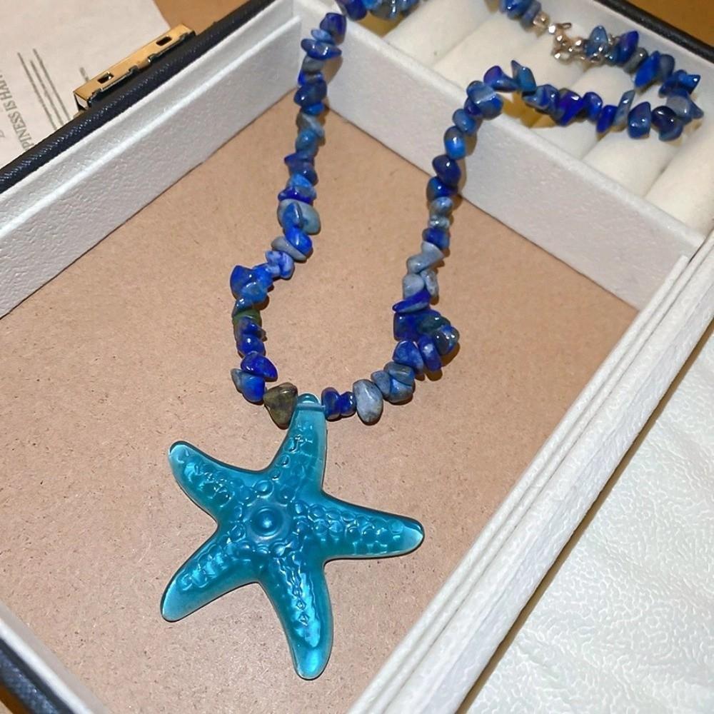 Bohemian Style Starfish Clavicle Chain Y2K Accessories Beach Choker Starfish Necklace  Summer Party
