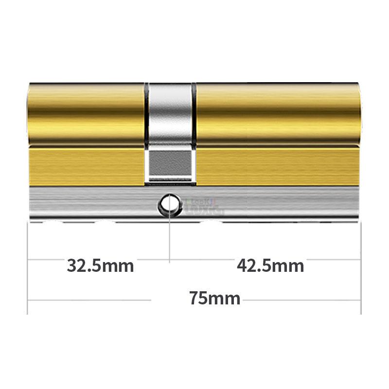 Common Security Door Lock Brass Cylinder  Anti Pry Stainless Steel Anti-collision Beam Class C Cylinder 10 Alloy Keys Key Lock