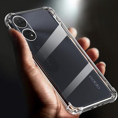 Thickened Airbag Shockproof Clear Soft Tpu Phone Case For Oppo Reno8 T Case 4G 5G Transparent Back Cover Funda 8T 6.43" Cases
