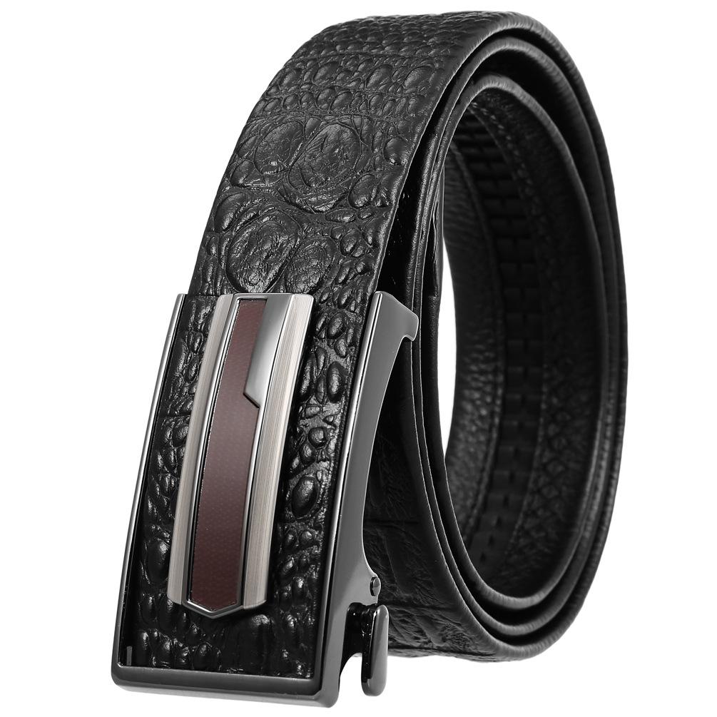First Layer Cowhide Belt, Automatic Inner Buckle Men'S Belt Ly36-21783-5