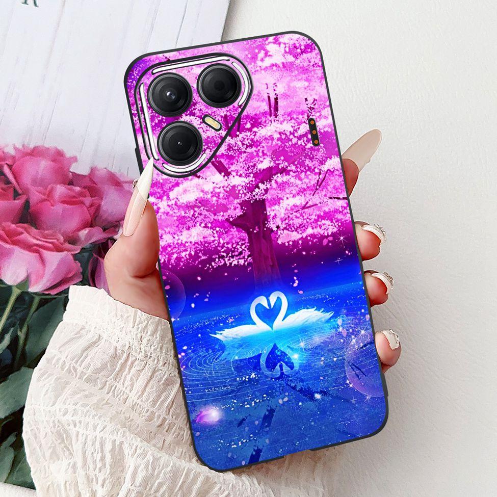 For Tecno Pova 7 5G Cover Case LJ7 Luxury Butterfly Love Fashion Flowers Cool Lion Painted Phone Case For Techno Pova7 5G Bumper