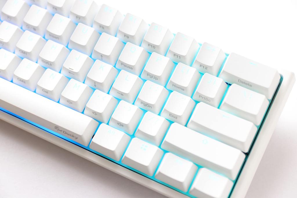 Ducky One 2 Mini Pro Pure White RGB LED PBT Mechanical Keyboard MX Gaming Official Japanese Distributor Warranty 60% Double-Shot (Cherry Brown)