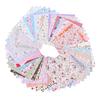 KESYOO Patchwork Fabric Scrap Floral Pure 50 Cotton Cutting Scandinavian Craft Supplies Set, Pattern, 15x15cm, Cotton, Pieces, Fabric, Cloth, Style,