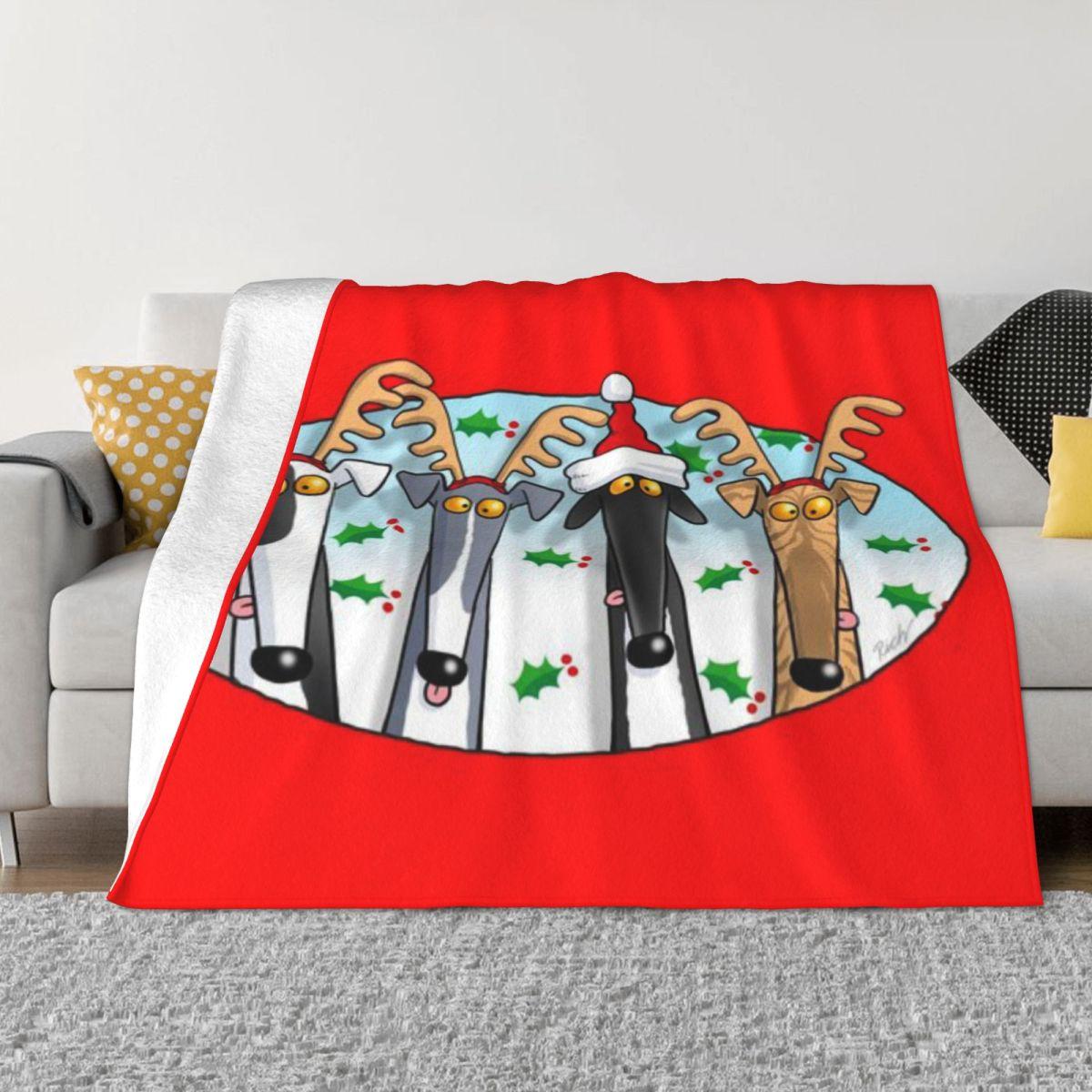 Greyhound Antlers (assorted) Personalized Gift An Ultra-Soft Micro Fleece Blanket 30x40in