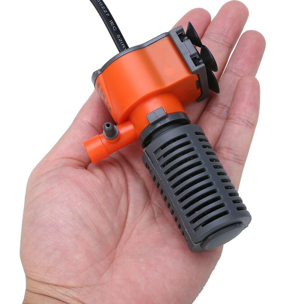 Mini-Pumpe Aquarium-Filter für Schwammfilterung Wasser Luft 3 Belüftungsbehälter Erhöhen Filterung Fi Q7A7
